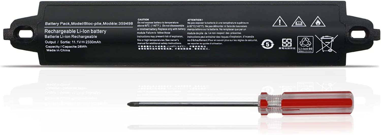 26Wh 359498 Battery Replacement for Bose SoundLink II SoundLink III Bose Soundlink 2 3 Bluetooth Speaker Mobile Portable Wireless Speaker 330107 359495 330105 404600 330105A 330107A 2330mAh