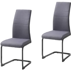 Hti-Living Schwingstuhl SallyP Polyester grau 2er Set