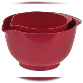 Rosti Rührschüssel Set 2tlg. mit Deckel, Margrethe Rot (red) 1,5+3,0L