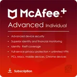 McAfee McAfee+ Advanced Individual 1 Jahr ESD DE Win Android iOS