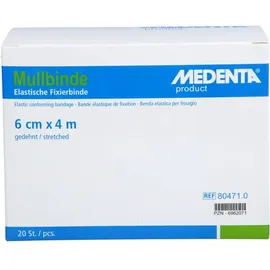 Medenta Mullbinden elastisch 6 x 4 cm 20 St.