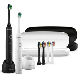 TrueLife SonicBrush Compact Duo schwarz/weiß + 2. Handstück + Reiseetui