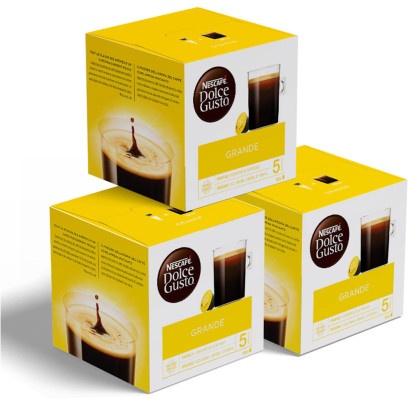 Kaffeekapseln geeignet für Dolce Gusto® NESCAFÉ Dolce Gusto Grande Extra Crema, 3 x 16 Stk.