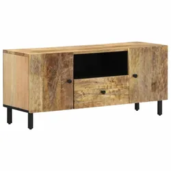 TV-Schrank 105x33x46 cm Massivholz Mango