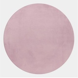 Ayyildiz Hali Hochflor-Teppich »POUFFY 5100«, rund, rosa