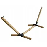 Klappbares Holzgestell für Hängematte – Faltbarer Hängemattenständer aus Holz für Garten & Terrasse - Bronze