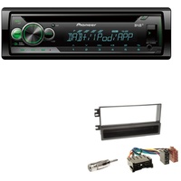 Pioneer DEH-S410DAB 1-DIN CD Digital Autoradio AUX-In USB DAB+ Spotify mit Einbauset für KIA Sorento  2002-2006