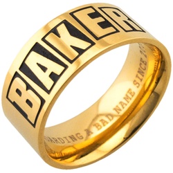 BAKER Ring BRAND LOGO gold