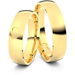 Trauringe Herz an Herz 333er Gelbgold - 3791
