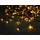 GLOBO Solar-Lichterkette Kunststoff 90 x 110 cm 100 LEDs schwarz