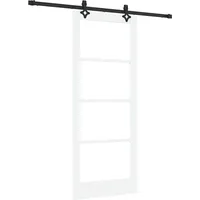 Maison Exclusive - Schiebetür Orkdal Weiß Und Schwarz 83 X 202 Cm