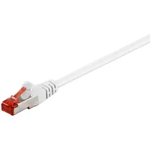 goobay 5m CAT 6 Patchkabel, S/FTP PiMF, Weiß