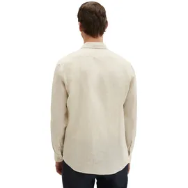 Marc O'Polo Langarmhemd "aus feinem Leinen-Chambray", Herren, Gr. 3XL, Normalgrößen, beige (medium beige), Obermaterial: 100% Leinen, unifarben, figurbetont normal, Doppelmanschette, Hemden