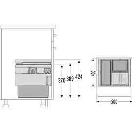 HAILO Cargo Synchro 44 l Dunkelgrau