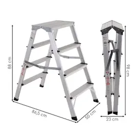 RABURG Klapptrittleiter 4 Stufen