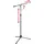 Gator Frameworks Stativ-Mikrofonständer mit Softgrip-Drehkupplung, Auslegerarm und 3/8"- und 5/8"-Adapter; Min/Max-Höhe - 15,24 cm / 251,5cm (GFW-MIC-2020), schwarz