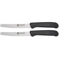 Gräwe Tafel-/Brötchenmesser 2-tlg. Schwarz