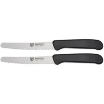 Gräwe Tafel-/Brötchenmesser 2-tlg. Schwarz