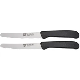 Gräwe Tafel-/Brötchenmesser 2-tlg. Schwarz