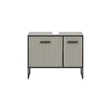 xonox.home Waschbeckenunterschrank Bagno 80 x 63 cm Grau