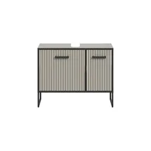 xonox.home Waschbeckenunterschrank Bagno 80 x 63 cm Grau