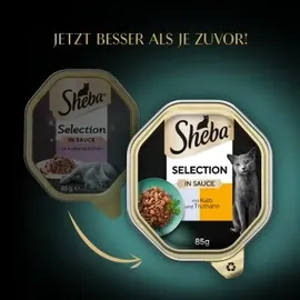Sheba Selection in Sauce Kalb und Truthahn 22 x 85 g