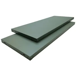 SCHULTE Regalwelt Steckregal Metall 180 cm x 100 cm x 40 cm Graugrün 4 Fachböden