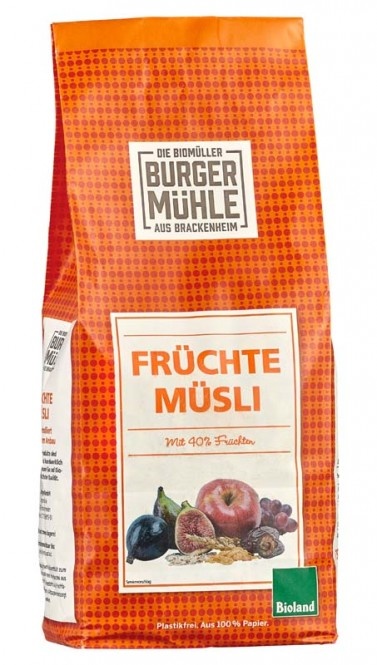 Preisvergleich Produktbild Burgermühle Früchte Müsli bio 750g