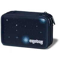 ergobag Federmäppchen Mäppchen, mit Stiften befüllt blau