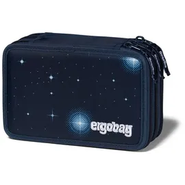 ergobag Federmäppchen Mäppchen, mit Stiften befüllt blau