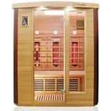 Luxus LED Infrarotsauna 160x110 cm Infrarotkabine Sauna Wärmekabine Vollspektrum