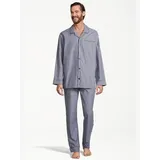 Seidensticker Pyjama Web Blau 58