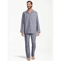Seidensticker Pyjama Web Blau 58