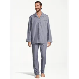Seidensticker Pyjama Web Blau 58
