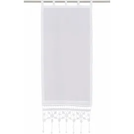 HOSSNER - ART OF HOME DECO Scheibengardine "Großglockner", weiß, B:47cm H:120cm, Baumwolle, HOSSNER - ART OF HOME DECO, Gardinen, HxB: 120x47