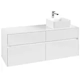 Villeroy & Boch Collaro Waschbeckenunterschrank 140 x 55 cm Glossy White