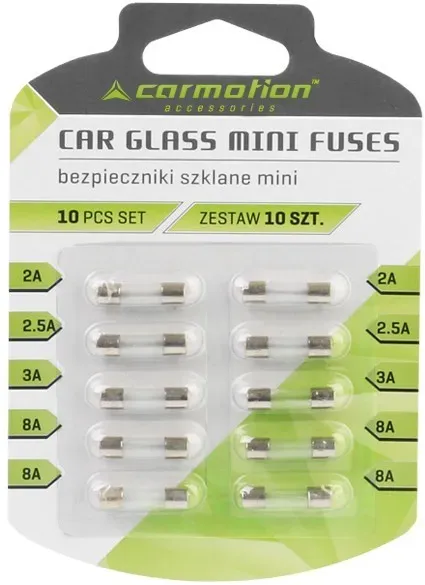 Carmotion Glassicherungen 20mm Set 10tlg