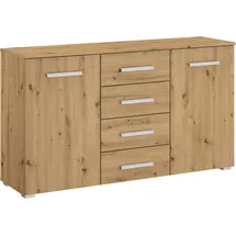 Rauch Kombikommode KOLUNA 120 x 81 x 42 cm Eiche Artisan / Braun