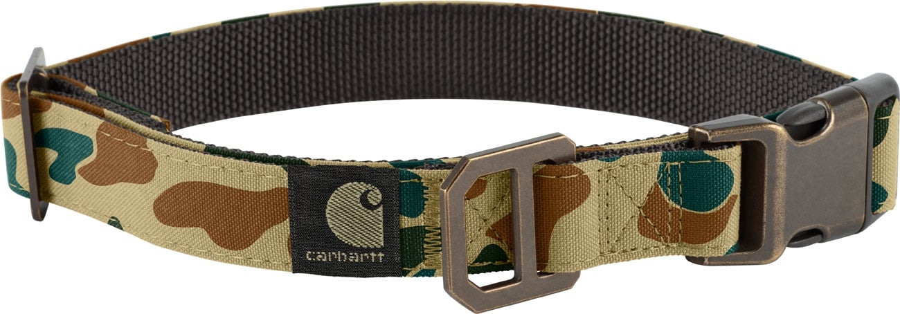 Carhartt Duck Camo, Hunde-Halsband - Beige/Braun/Grün - M