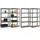 Juskys Lagerregal Metall 180 x 90 x 40 cm Grau