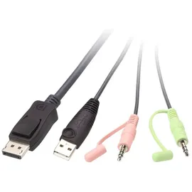 ATEN CS22DP-AT 2-Port USB DisplayPort KVM Switch schwarz