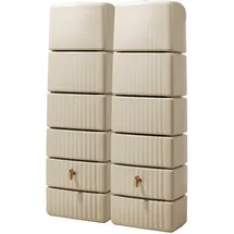 4rain 	Slim Wandtank Set 2 x 330 l inkl. Verbinder sandbeige