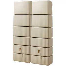 4rain 	Slim Wandtank Set 2 x 330 l inkl. Verbinder sandbeige