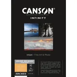 Canson Infinity BFK Rives 100% Textur, 310 g, Box A4, 25 Stück, reinweiß