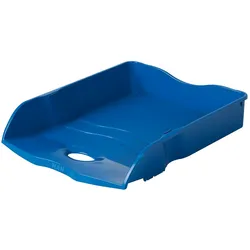 Briefablage HAN Re-LOOP, DIN A4/C4, 100% Recyclingmaterial, stapelbar, nestbar Stapelbar ineinander, stabil, blau