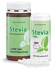 Compresse Stevia - ricarica da 2.500 + 600 compresse - 213 g