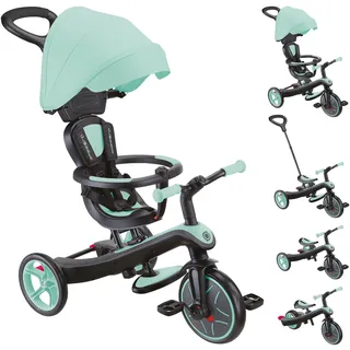 GLOBBER Explorer Trike 4in1 Dreirad Laufrad, Farbe: Mint