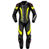 Spidi Laser Pro 1-Teiler Perforierte Motorrad Lederkombi (Black/Yellow,50)