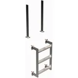 Eichenwald Modell 12.3 Leiter KLASSIK Edelstahl 4-stufig