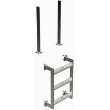 Eichenwald Modell 12.3 Leiter KLASSIK Edelstahl 4-stufig